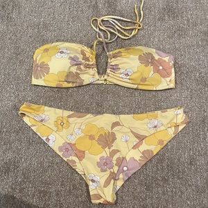 RVCA yellow bikini